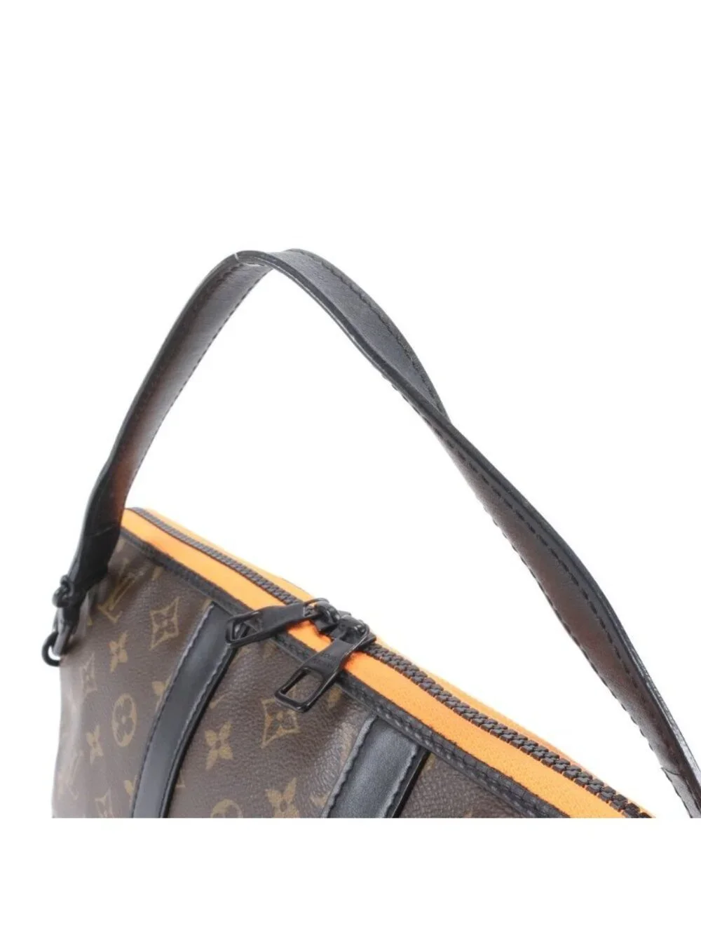 Louis Vuitton Monogram LV Friends Keepall Pouch Leather Tote Clutch